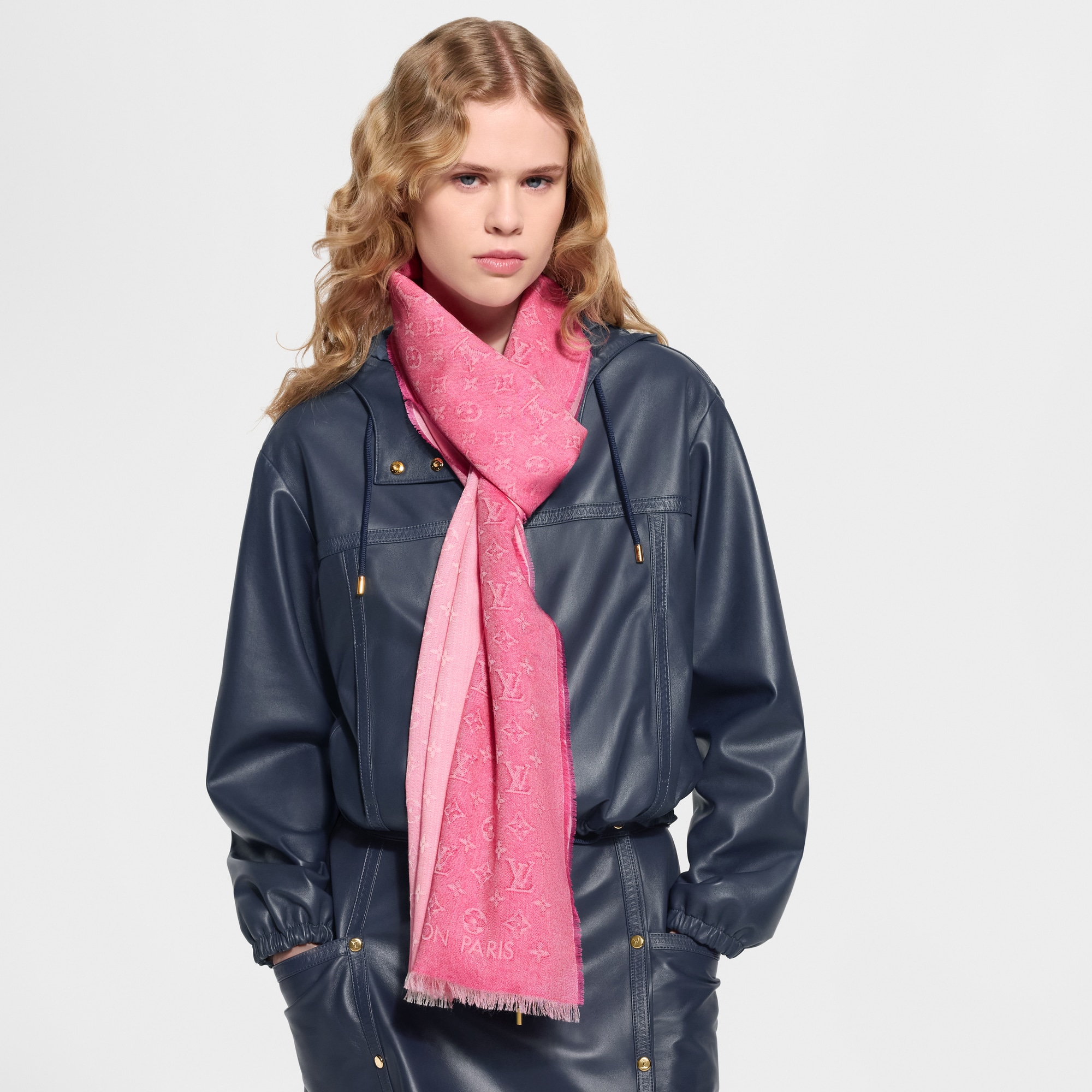 LV Denim Gradient Stole S00 - Women - Accessories | LOUIS VUITTON ®